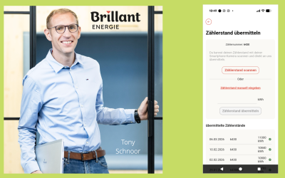 Digitale Zählerstandserfassung bei Brillant Energie